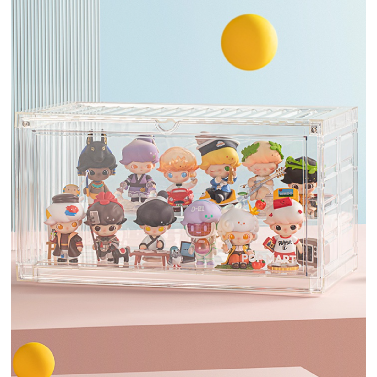 POP MART Display Box Transparent Assembled Container-Pop Mart-Ace Cards & Collectibles