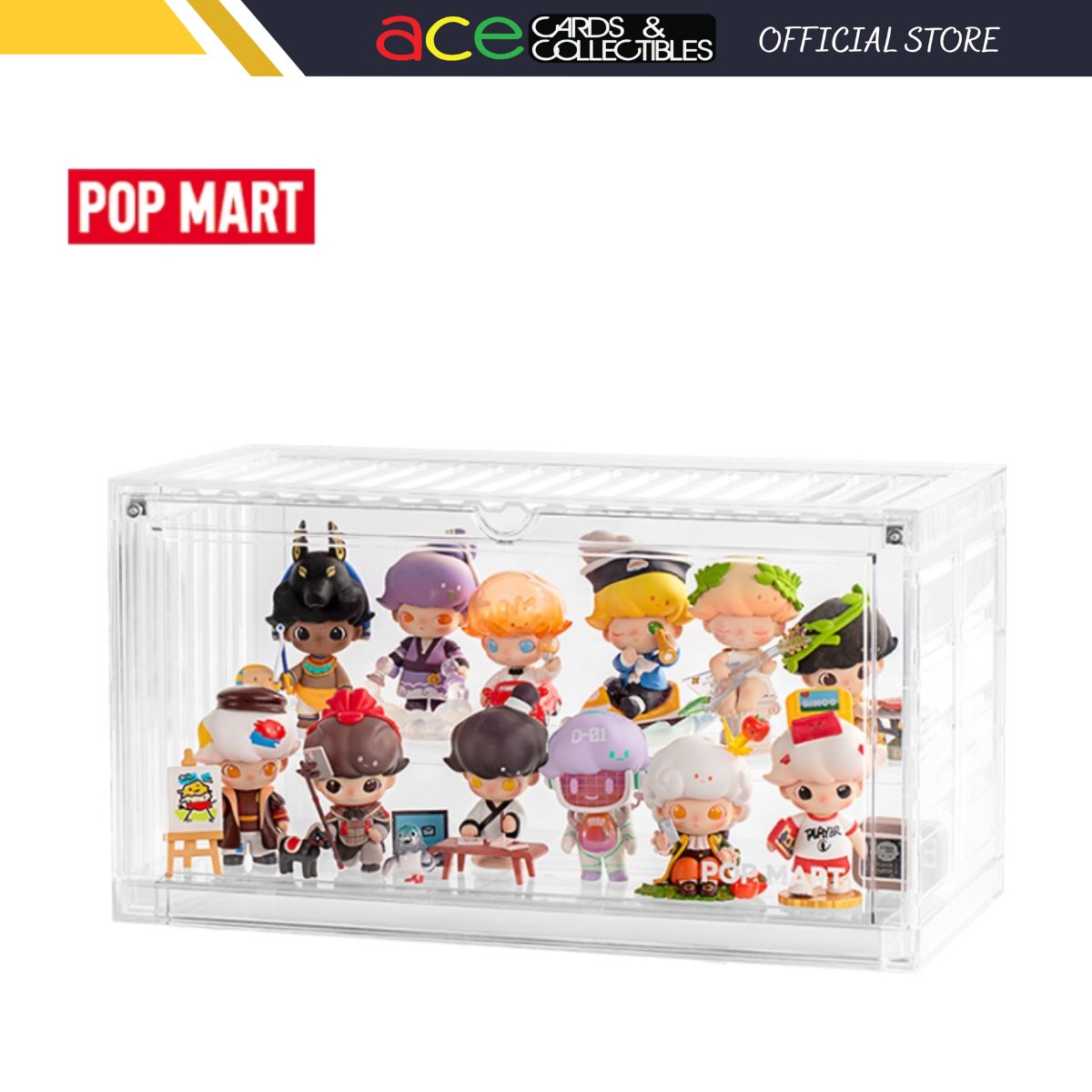 Popmart Whtte Box POP MART Display Box Transparent Assembled Container - Ace Cards ...
