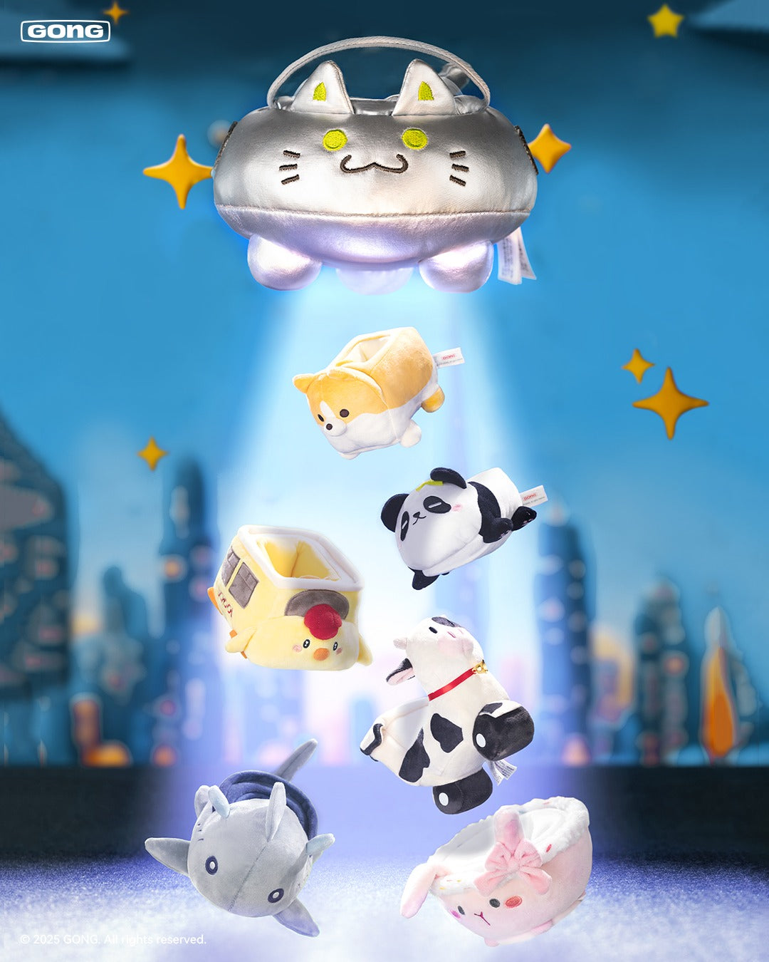 POP MART GONG Original Roaming Series Plush Toy Car Round 2-Single Box (Random)-Pop Mart-Ace Cards & Collectibles