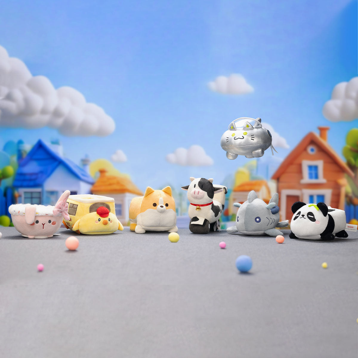 POP MART GONG Original Roaming Series Plush Toy Car Round 2-Single Box (Random)-Pop Mart-Ace Cards & Collectibles