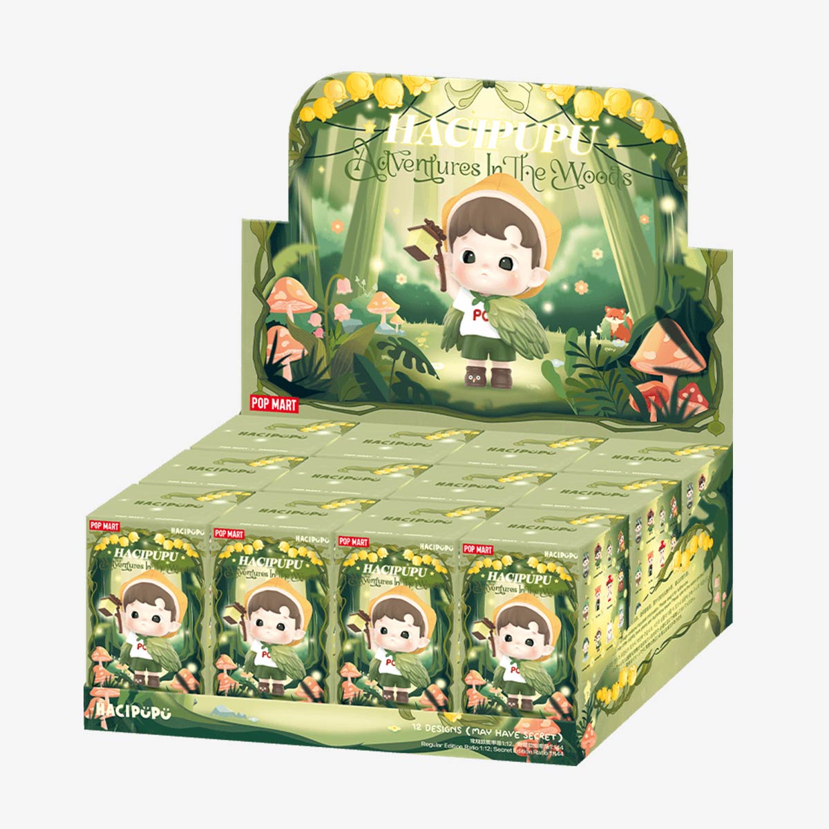 POP MART HACIPUPU The Adventures In The Woods Series-Display Box (12pcs)-Pop Mart-Ace Cards &amp; Collectibles