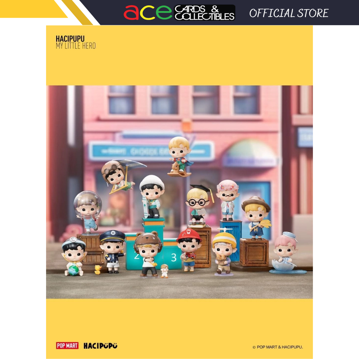 POP MART Hacipupu My Little Hero Series-Display Box (12pcs)-Pop Mart-Ace Cards & Collectibles