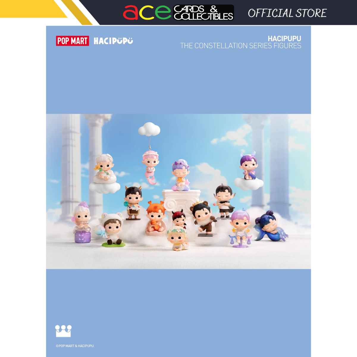 POP MART Hacipupu - The Constellation Series-Display Box (12pcs)-Pop Mart-Ace Cards &amp; Collectibles