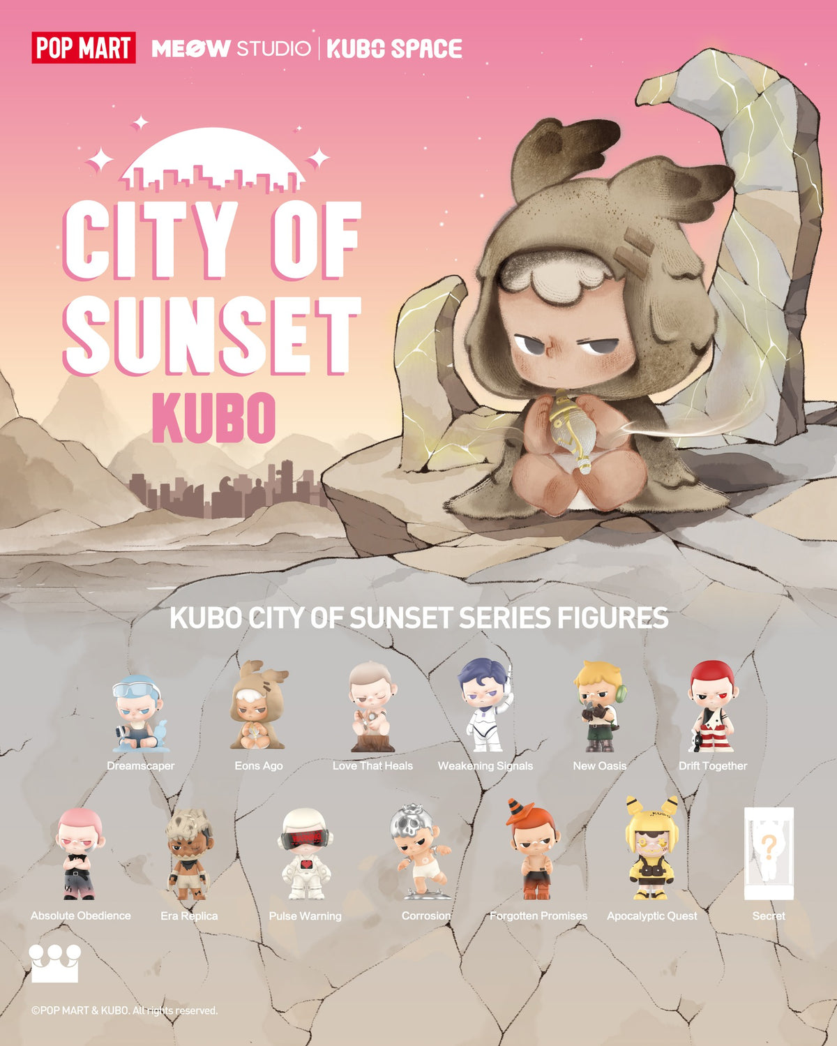 POP MART KUBO City of Sunset Series Figures-Single Box (Random)-Pop Mart-Ace Cards & Collectibles