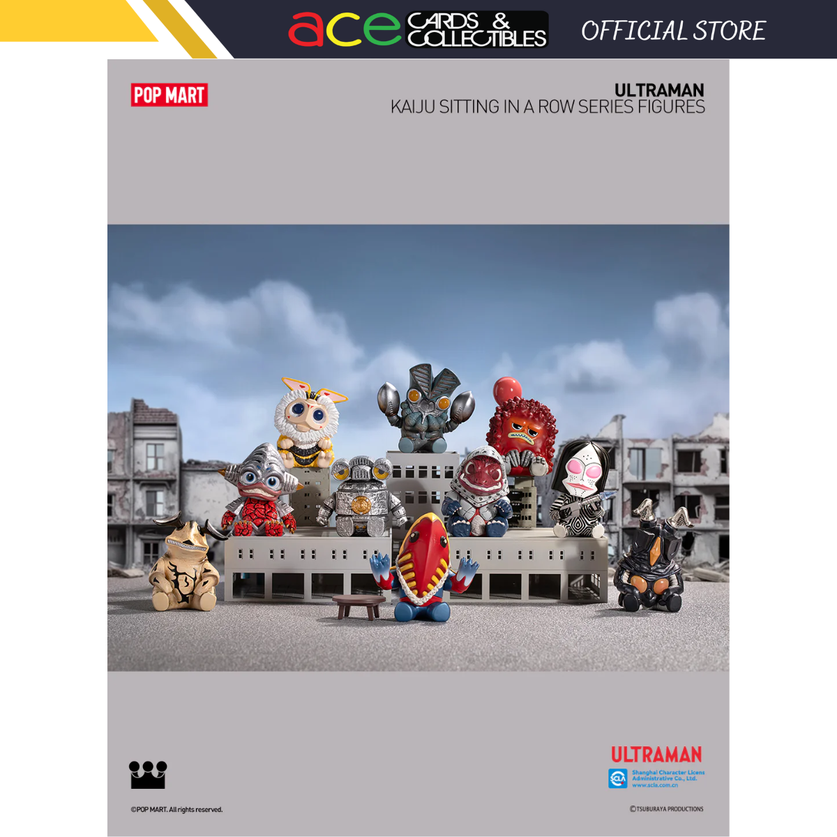 POP MART Kaiju Sitting In A Row Series-Single Box (Random)-Pop Mart-Ace Cards & Collectibles