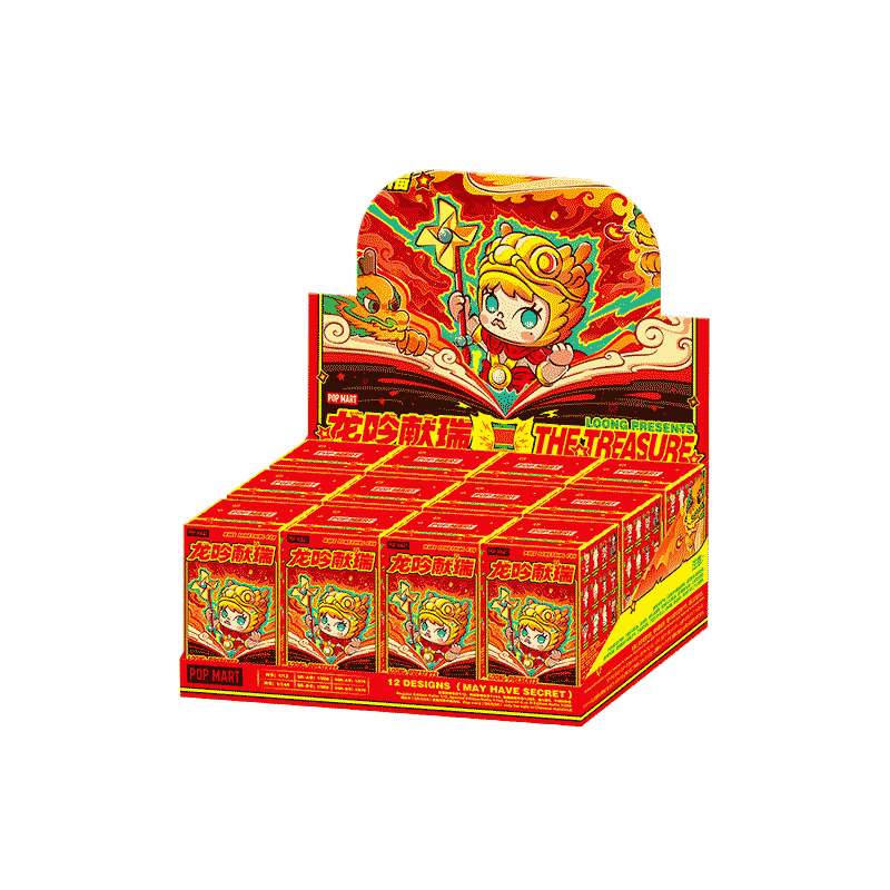 POP MART Loong Presents the Treasure Series-Single Box (Random)-Pop Mart-Ace Cards & Collectibles