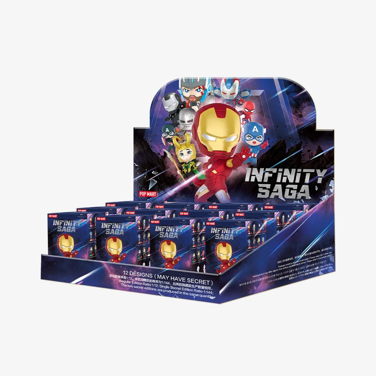 POP MART Marvel Infinity Saga Series Blind Box-Whole Box (12pcs)-Pop Mart-Ace Cards &amp; Collectibles