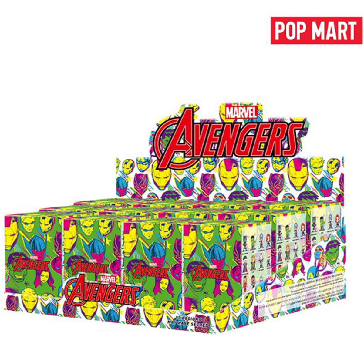 POP MART Marvel The Avengers Series-Display Box (12pcs)-Pop Mart-Ace Cards &amp; Collectibles