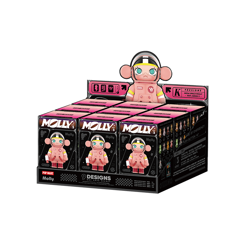 POP MART Mega Space Molly 100% Series 3-Display Box (9pcs)-Pop Mart-Ace Cards &amp; Collectibles