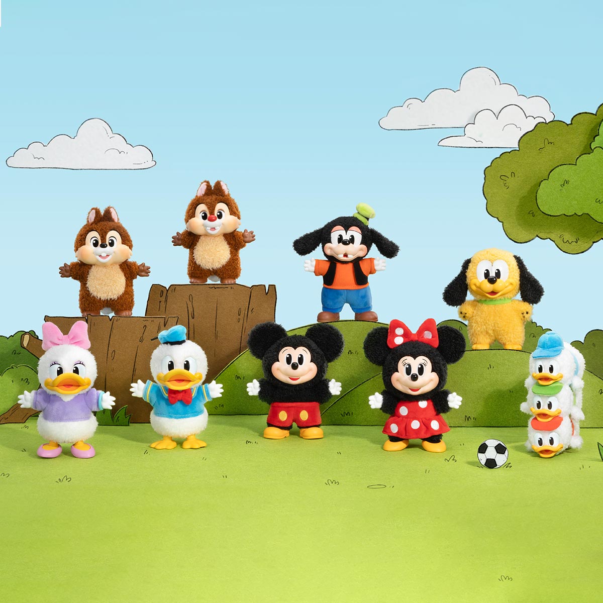 POP MART Mickey Family Cute Together Keychain Series Figures-Single Box (Random)-Pop Mart-Ace Cards & Collectibles
