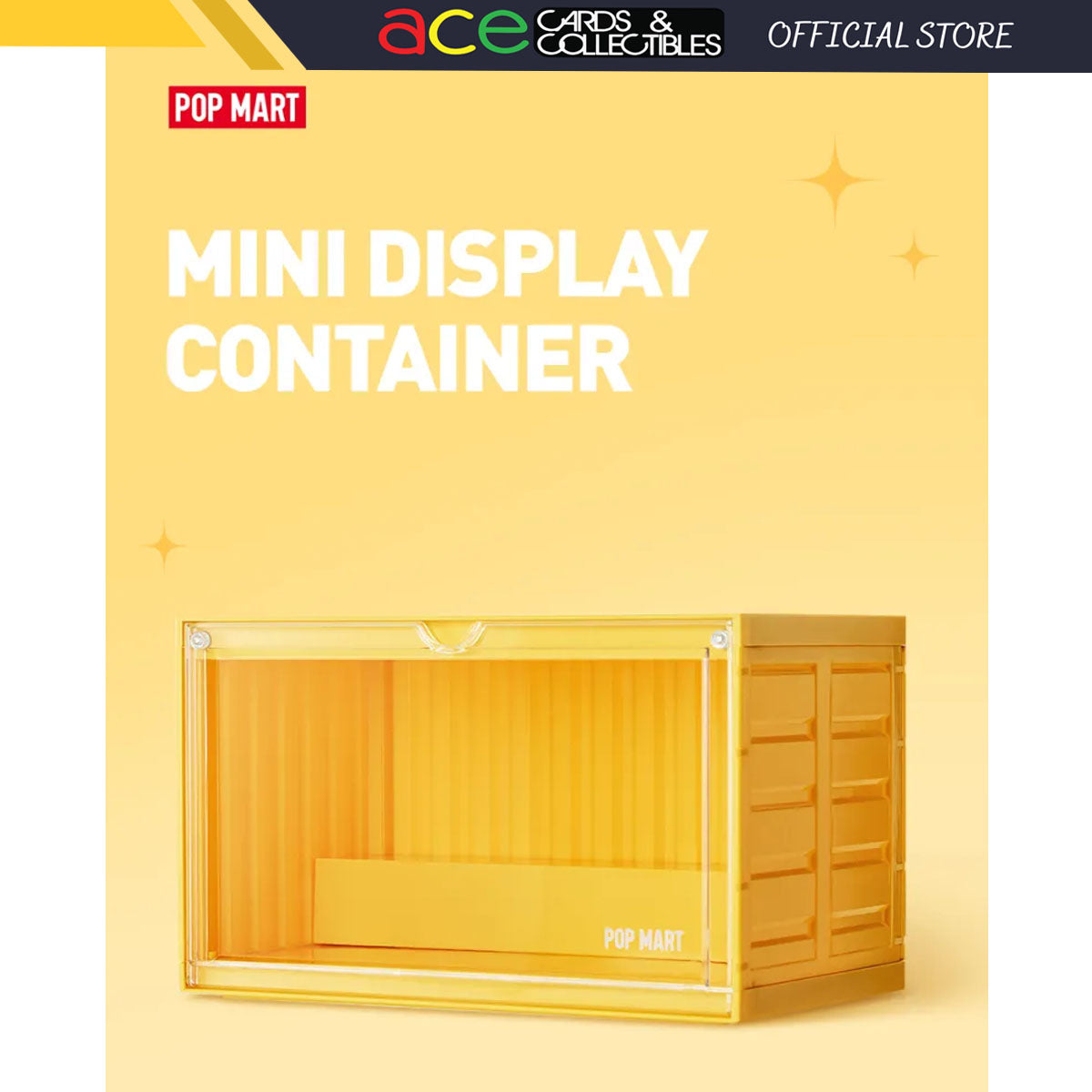 POP MART Mini Display Container (Yellow)-Pop Mart-Ace Cards &amp; Collectibles
