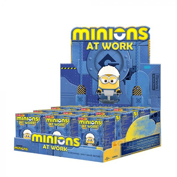 POP MART Minions At Work Series-Display Box (9pcs)-Pop Mart-Ace Cards &amp; Collectibles