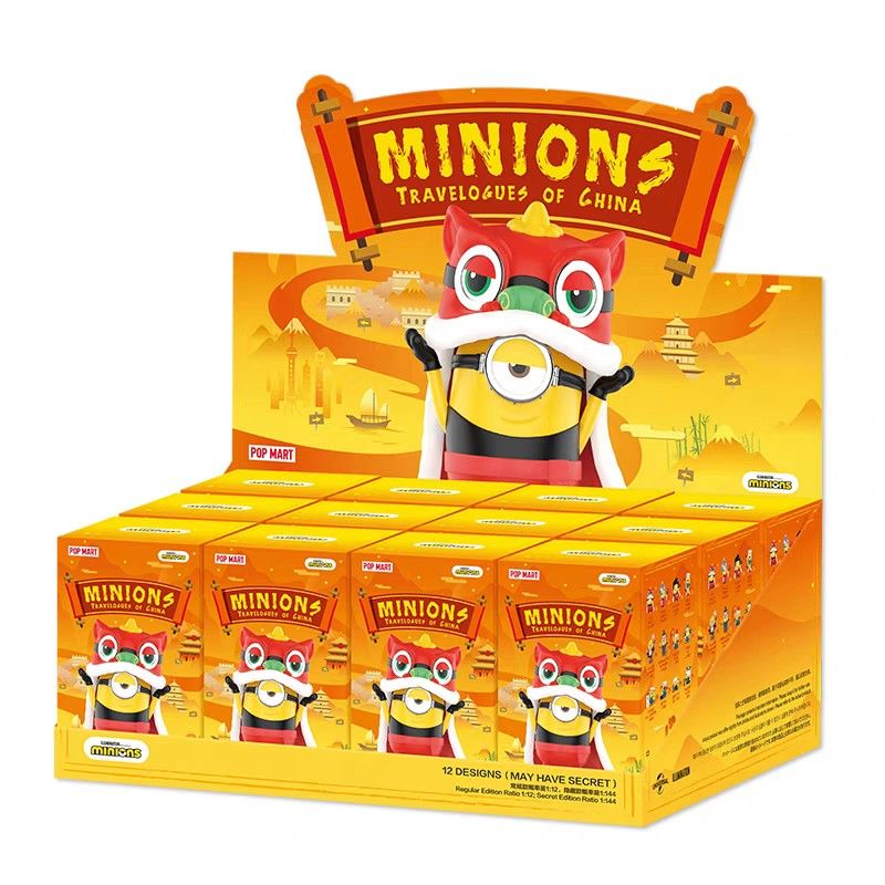 POP MART Minions Travelogues of China Series-Display Box (12pcs)-Pop Mart-Ace Cards &amp; Collectibles