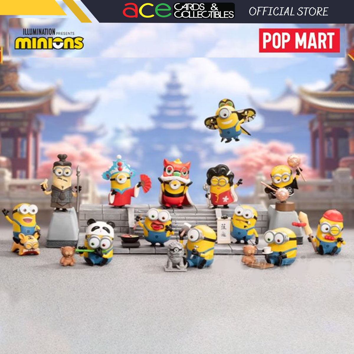 POP MART Minions Travelogues of China Series-Single Box (Random)-Pop Mart-Ace Cards &amp; Collectibles