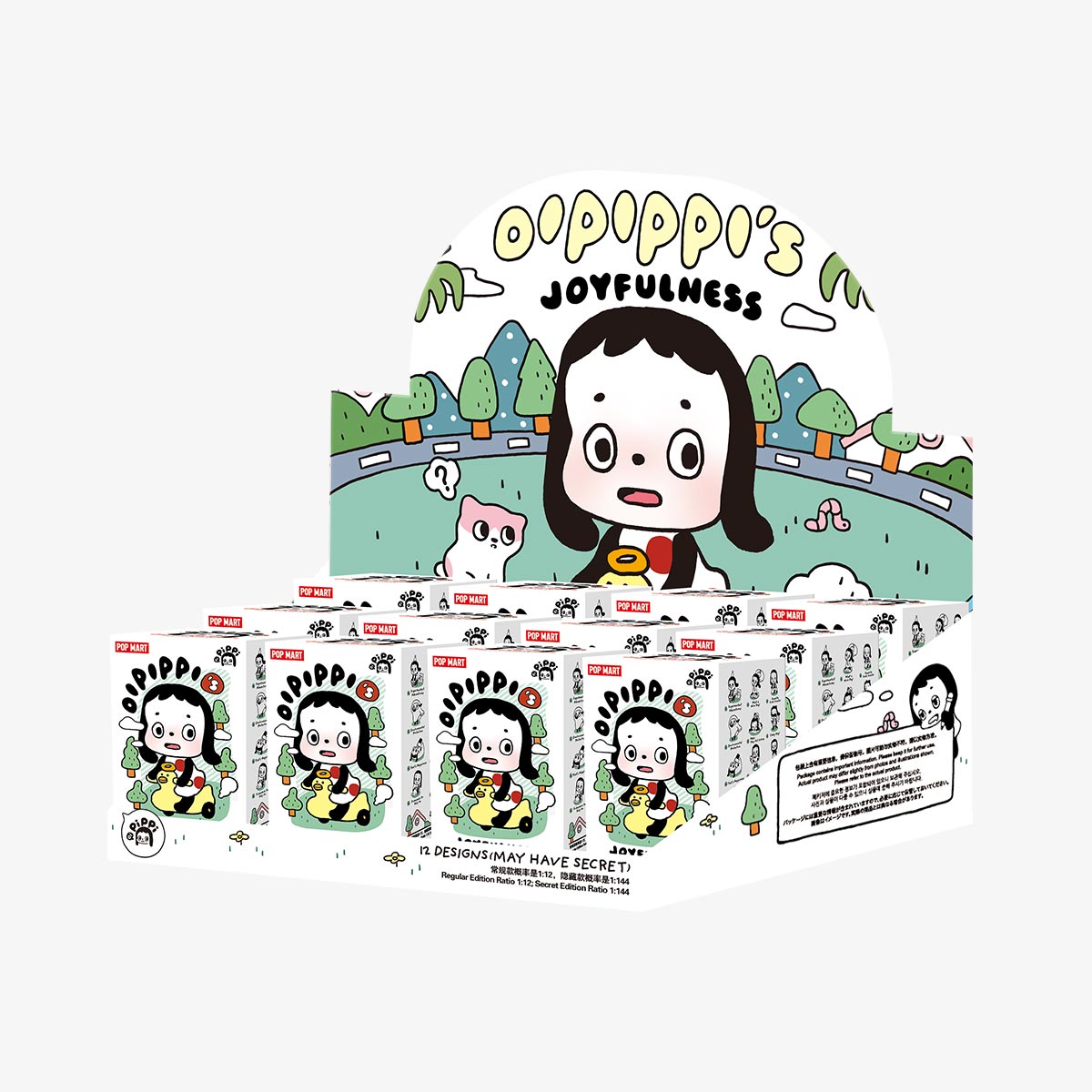 POP MART OIPIPPI&#39;s Joyfulness Series-Whole Display Box (12pcs)-Pop Mart-Ace Cards &amp; Collectibles