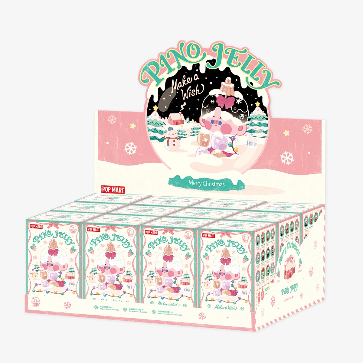 POP MART PINO JELLY Make a Wish Series Blind Box-Display Box (12pcs)-Pop Mart-Ace Cards &amp; Collectibles