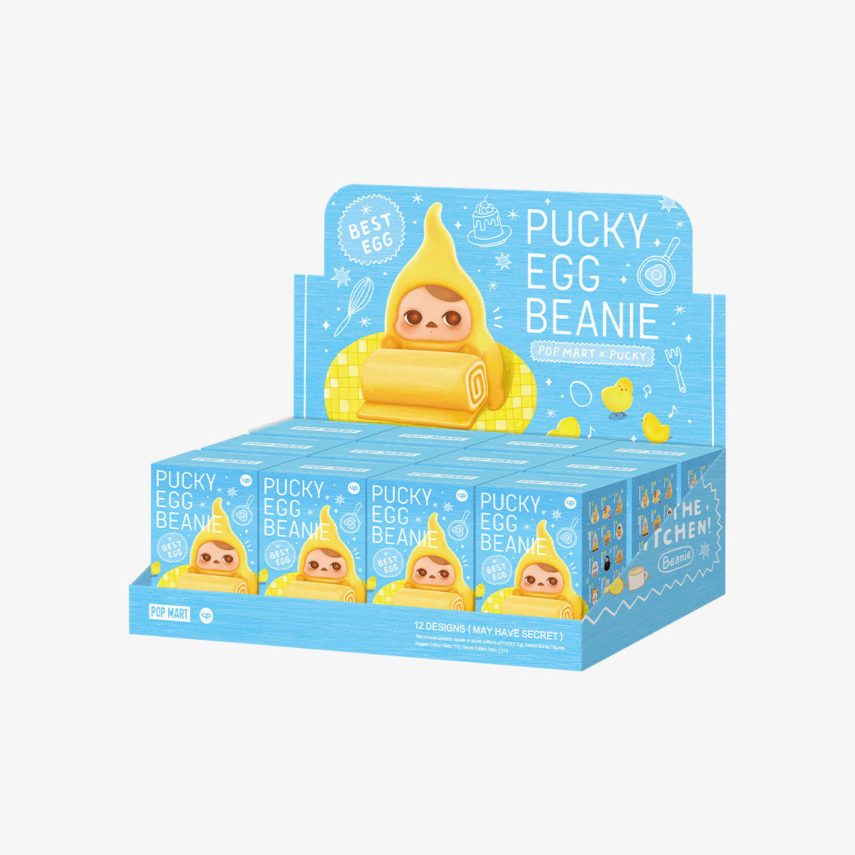 POP MART PUCKY Egg Beanie Series Figures-Display Box (12pcs)-Pop Mart-Ace Cards & Collectibles