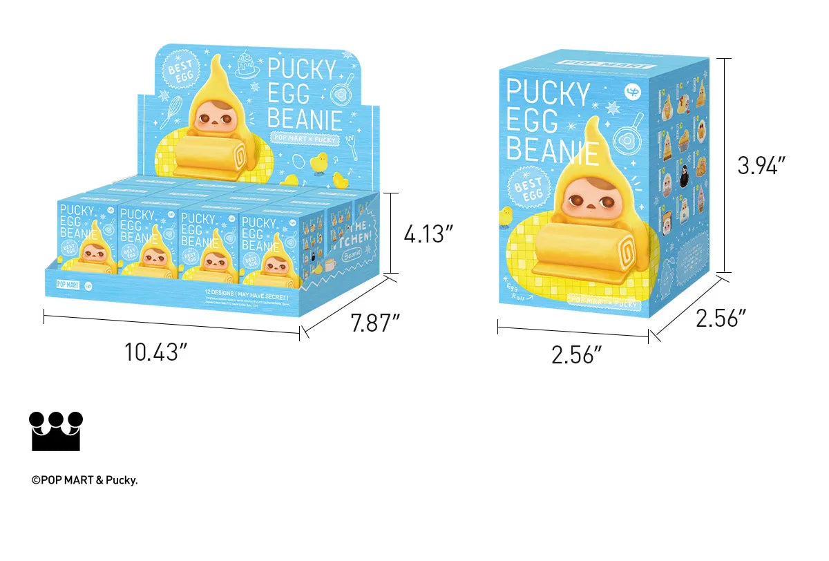 POP MART PUCKY Egg Beanie Series Figures-Single Box (Random)-Pop Mart-Ace Cards & Collectibles