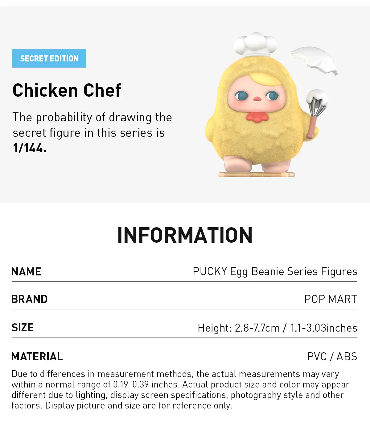 POP MART PUCKY Egg Beanie Series Figures-Single Box (Random)-Pop Mart-Ace Cards & Collectibles