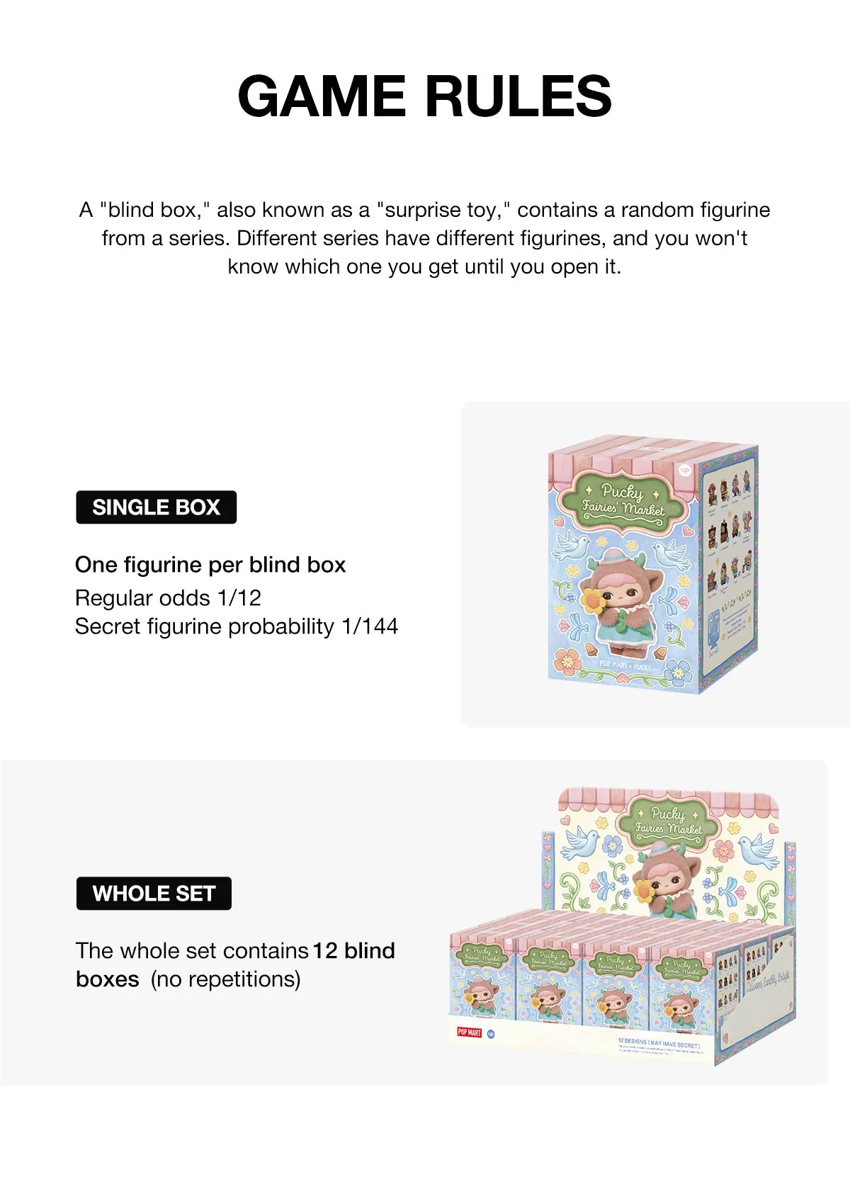 POP MART PUCKY Fairies' Market Series Figures-Single Box (Random)-Pop Mart-Ace Cards & Collectibles