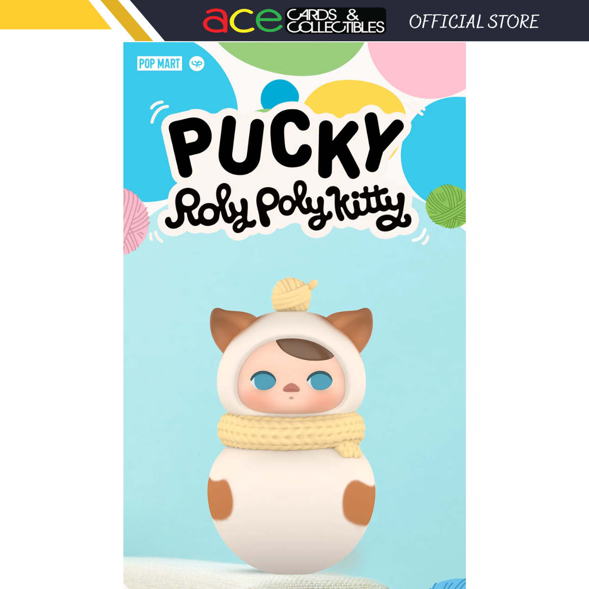 POP MART PUCKY Roly-Poly Kitty Series-Single Box (Random)-Pop Mart-Ace Cards &amp; Collectibles