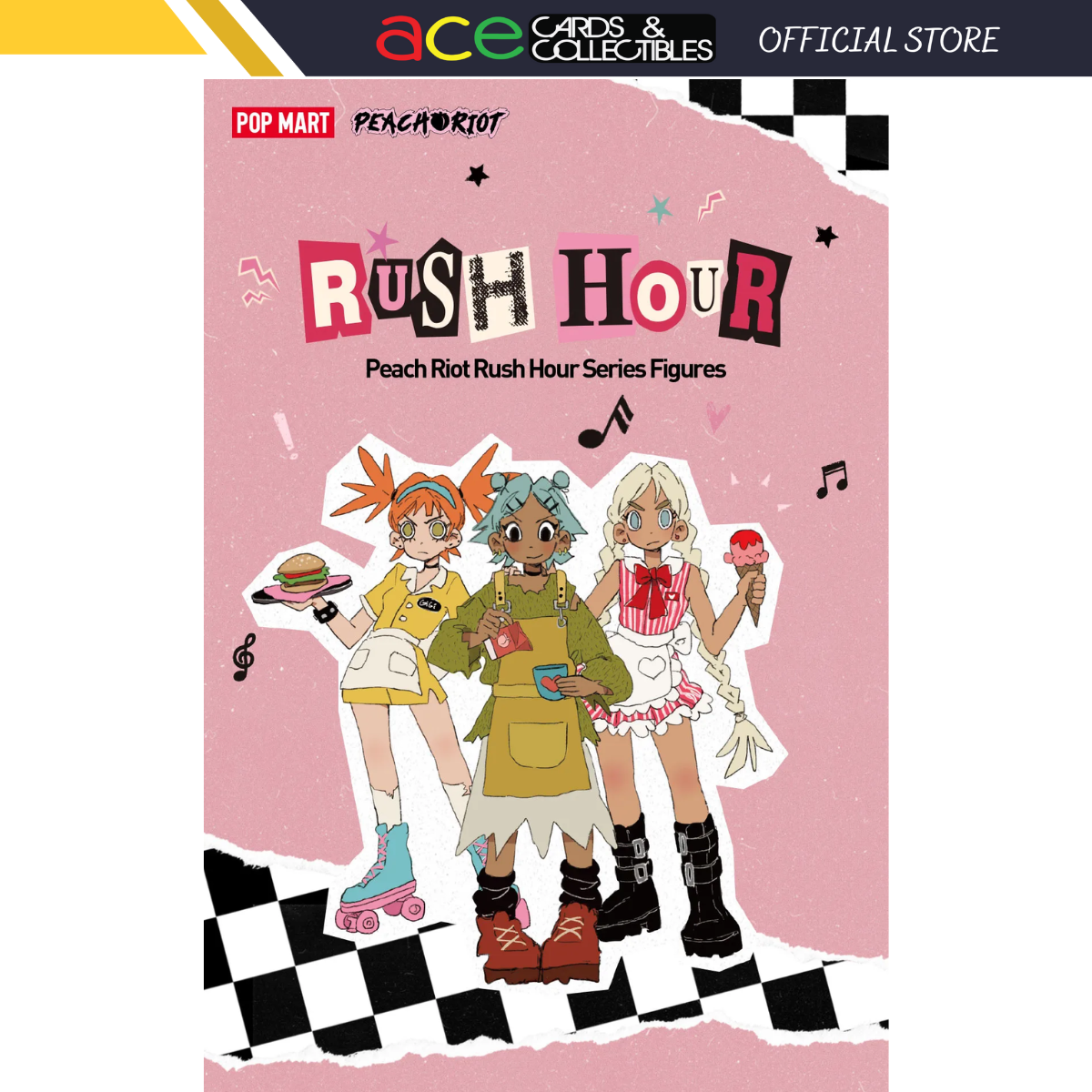 POP MART Peach Riot Rush Hour Series Figures-Single Box (Random)-Pop Mart-Ace Cards & Collectibles