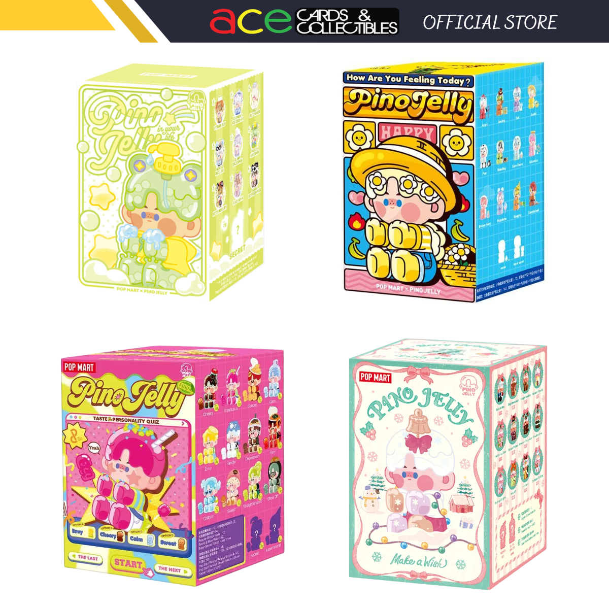 POP MART Pino Jelly Series-Taste &amp; Personality Quiz-Pop Mart-Ace Cards &amp; Collectibles