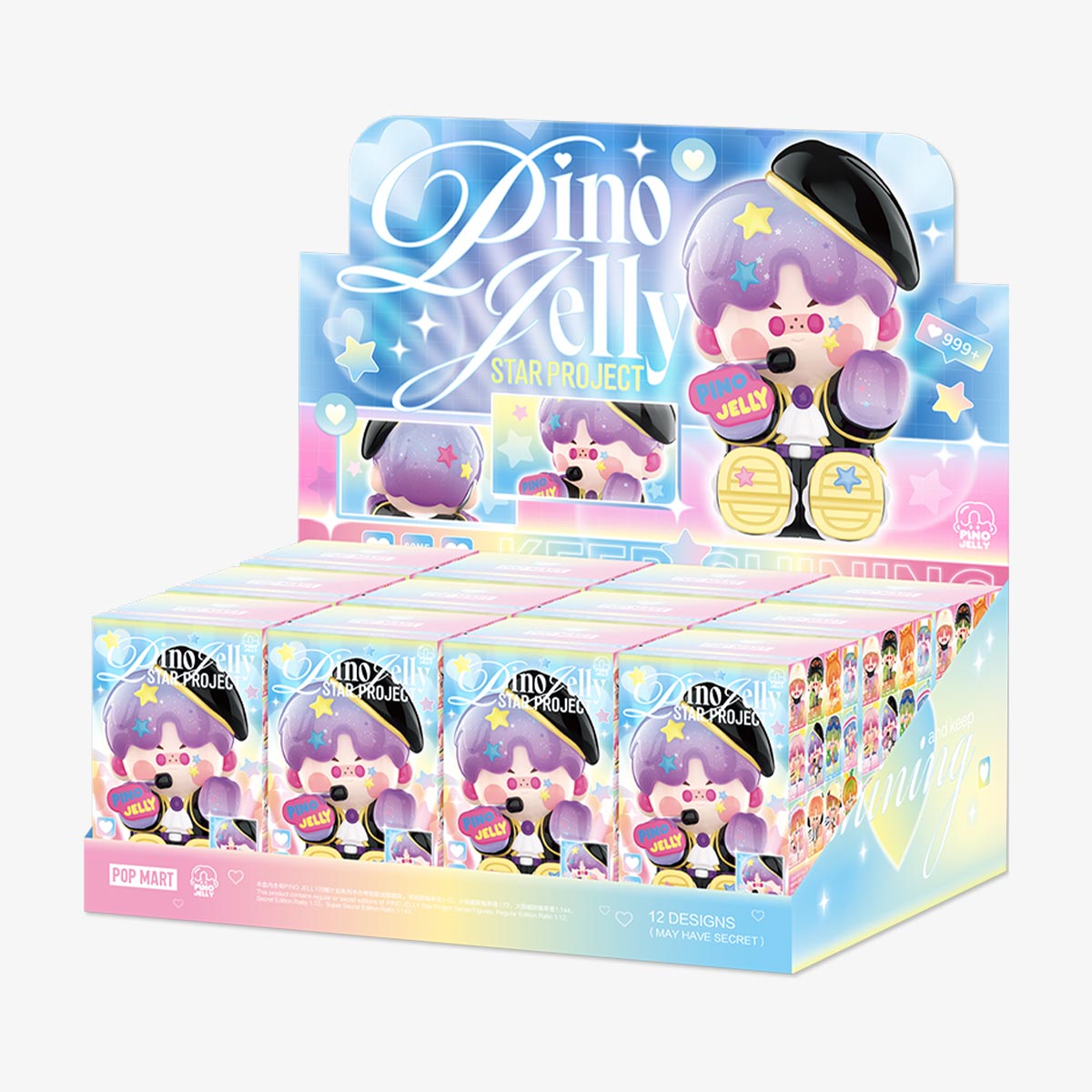 POP MART Pino Jelly Star Project Series-Display Box (12pcs)-Pop Mart-Ace Cards &amp; Collectibles