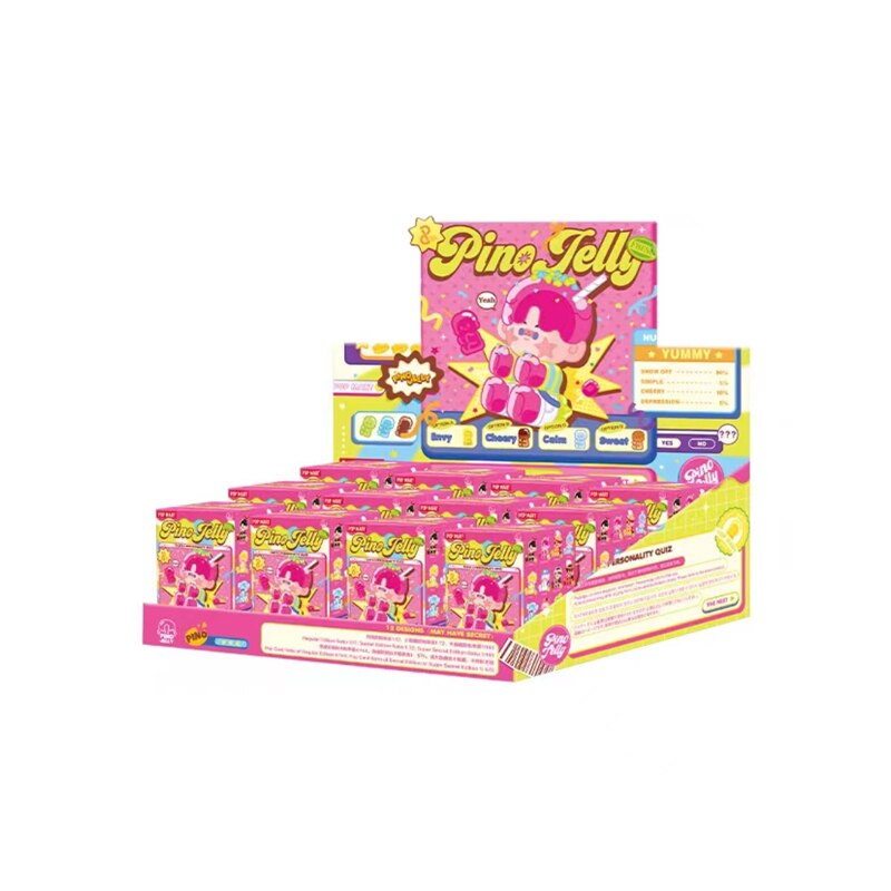 POP MART Pino Jelly Taste &amp; Personality Quiz-Display Box (12pcs)-Pop Mart-Ace Cards &amp; Collectibles