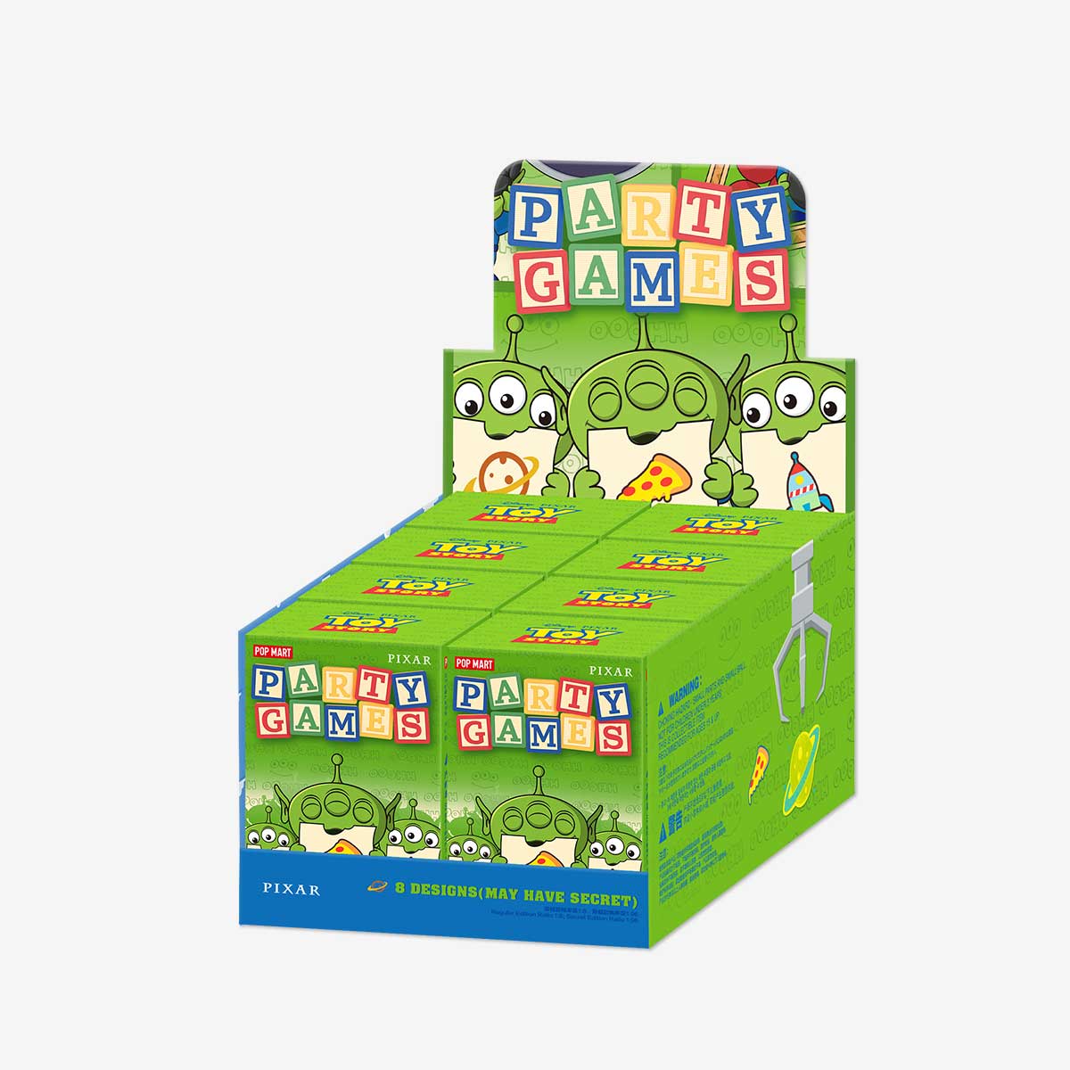 POP MART Pixar Alien Party Games Series Scene Sets-Display Box (8pcs)-Pop Mart-Ace Cards &amp; Collectibles