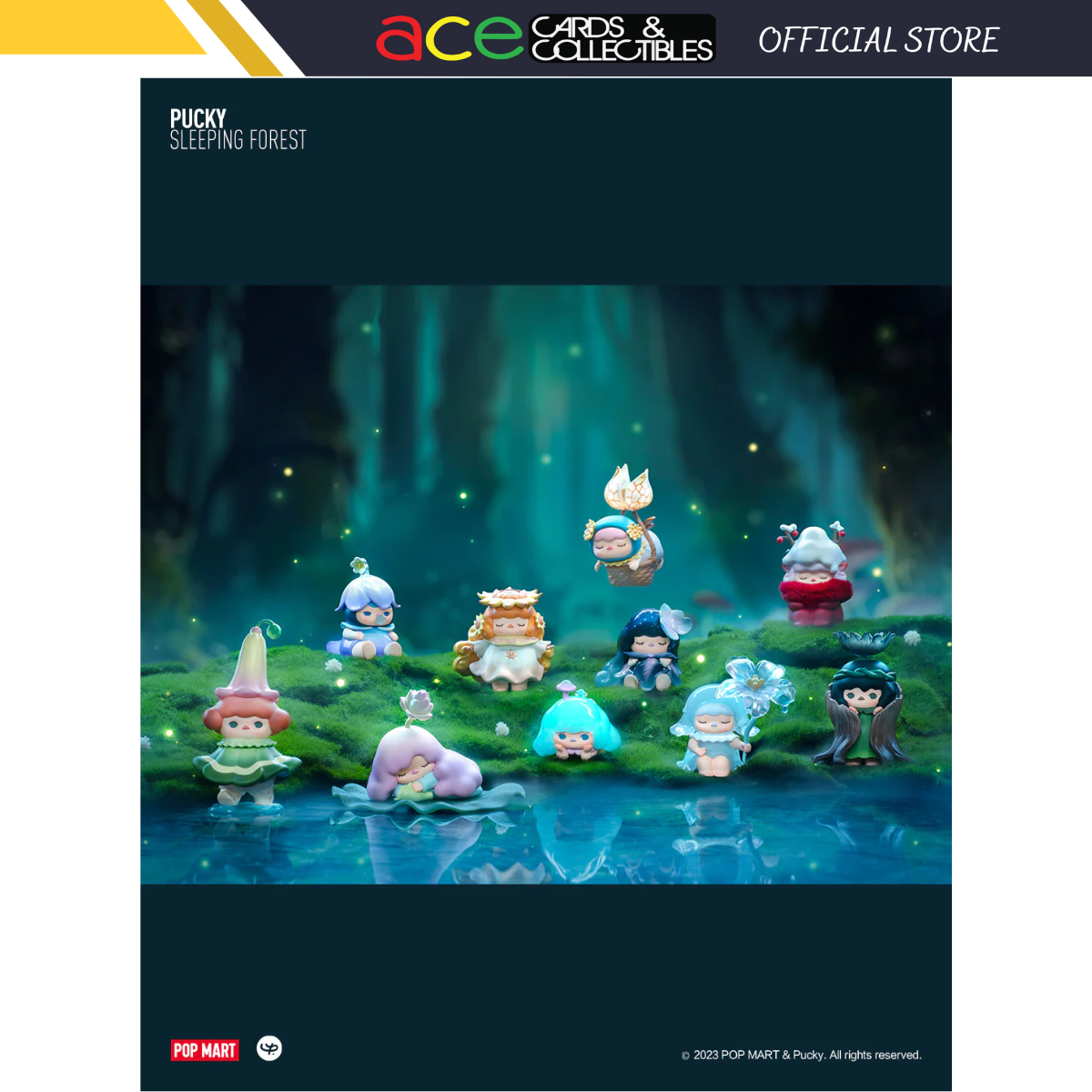 POP MART Pucky Sleeping Forest Series-Display Box (9pcs)-Pop Mart-Ace Cards &amp; Collectibles