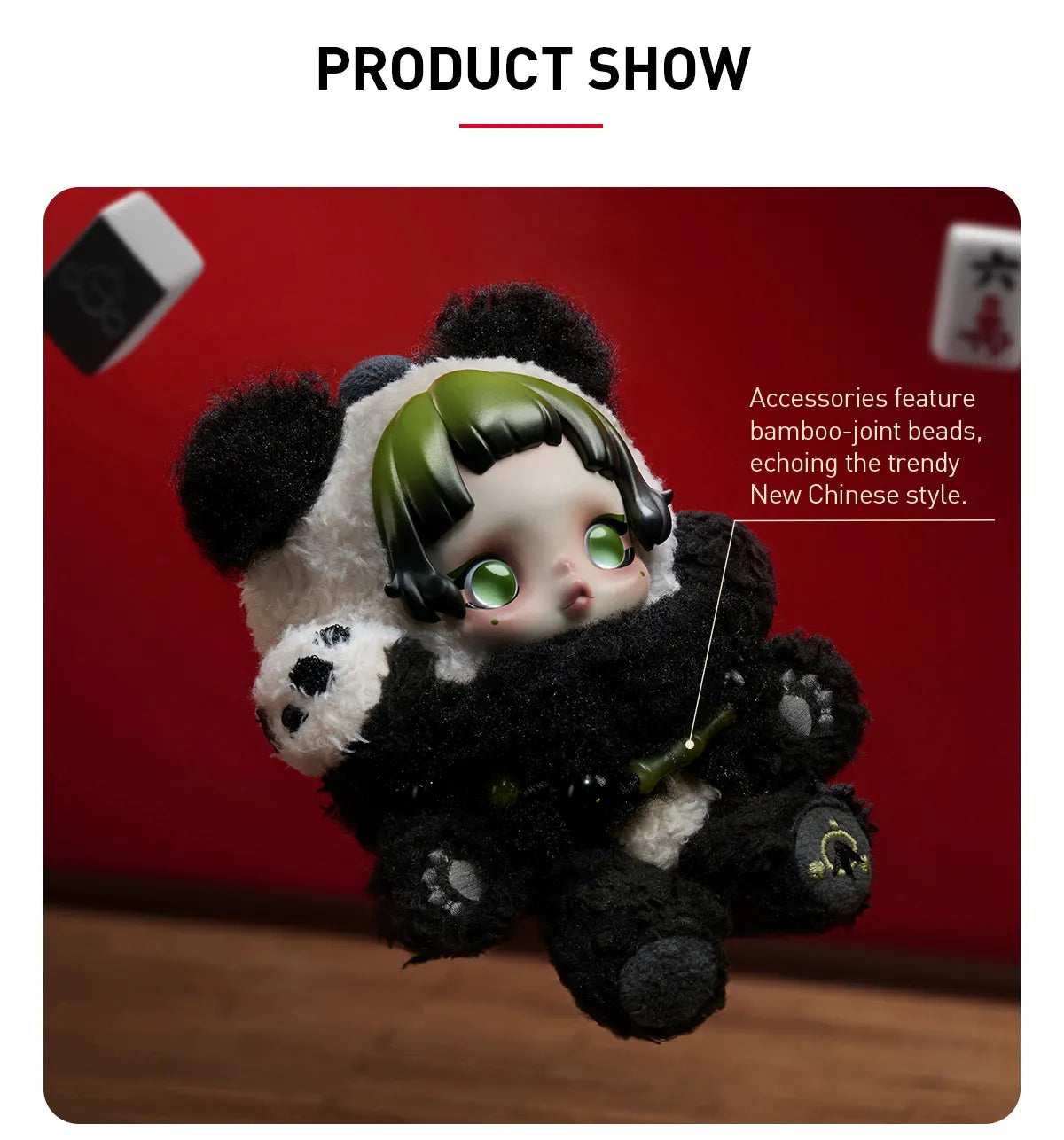POP MART SKULLPANDA Lazy Panda Plush Doll Pendant-Pop Mart-Ace Cards & Collectibles