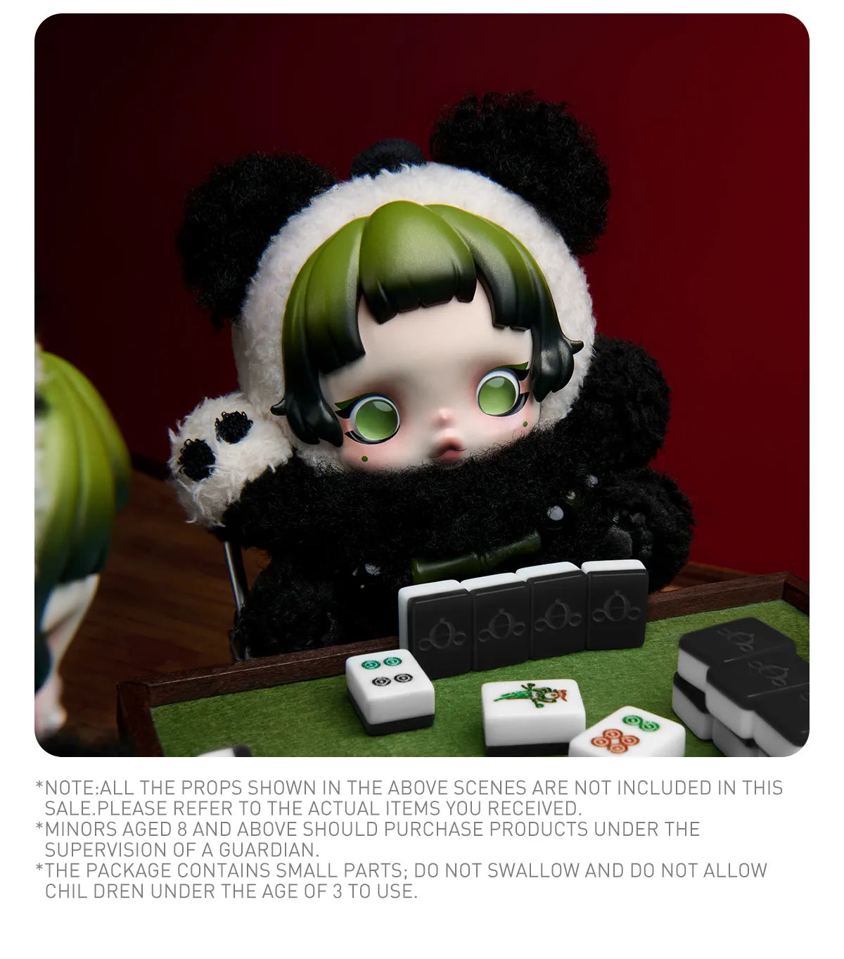 POP MART SKULLPANDA Lazy Panda Plush Doll Pendant-Pop Mart-Ace Cards & Collectibles