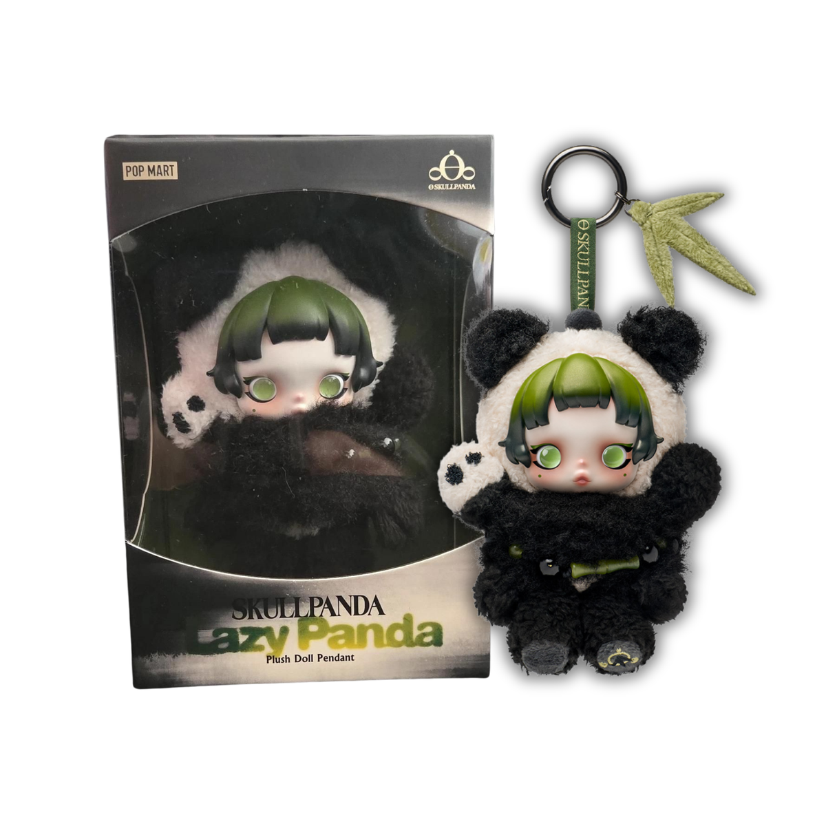 POP MART SKULLPANDA Lazy Panda Plush Doll Pendant-Pop Mart-Ace Cards & Collectibles