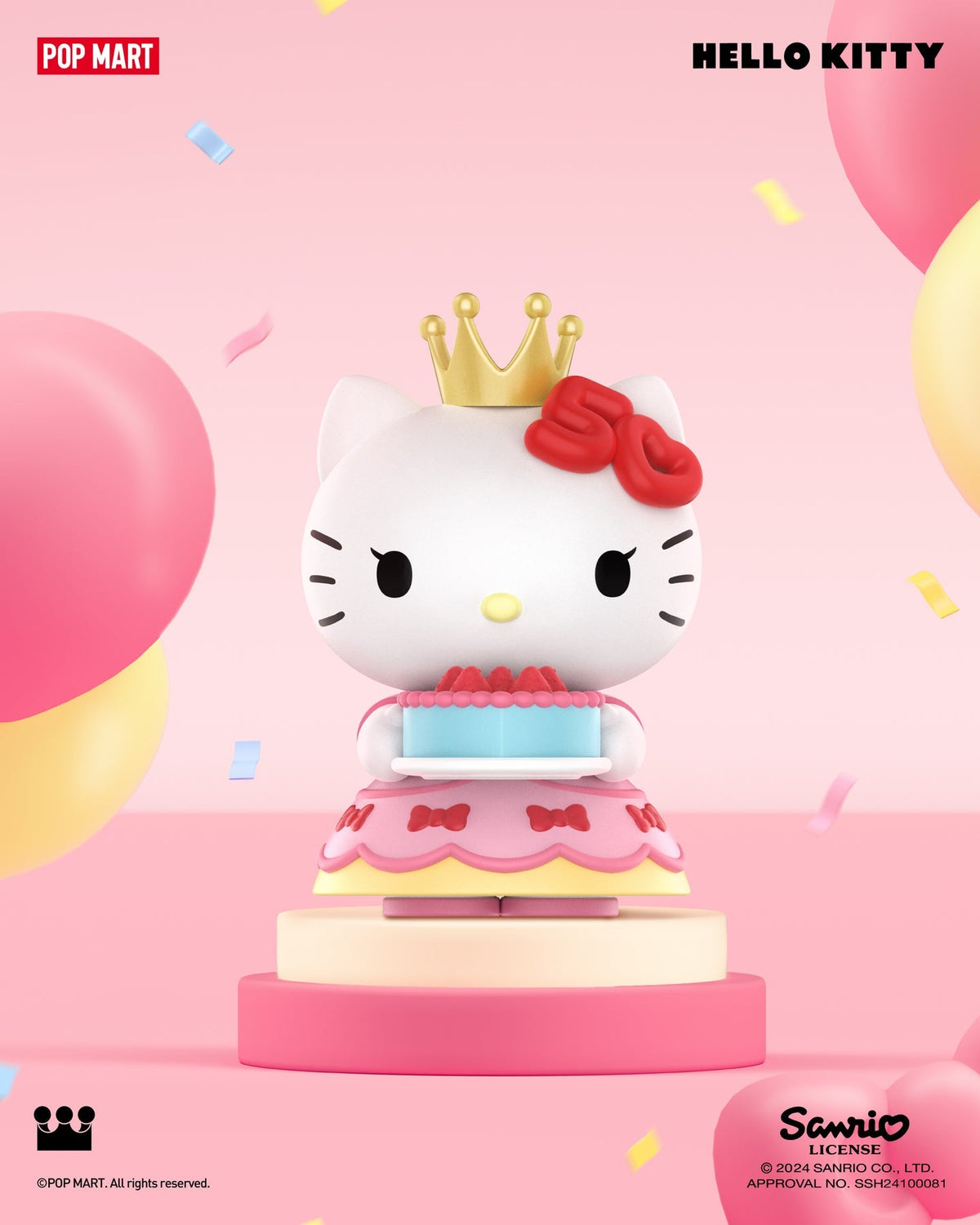 POP MART Sanrio Characters Hello Kitty 50th Anniversary Series-Single Box (Random)-Pop Mart-Ace Cards &amp; Collectibles