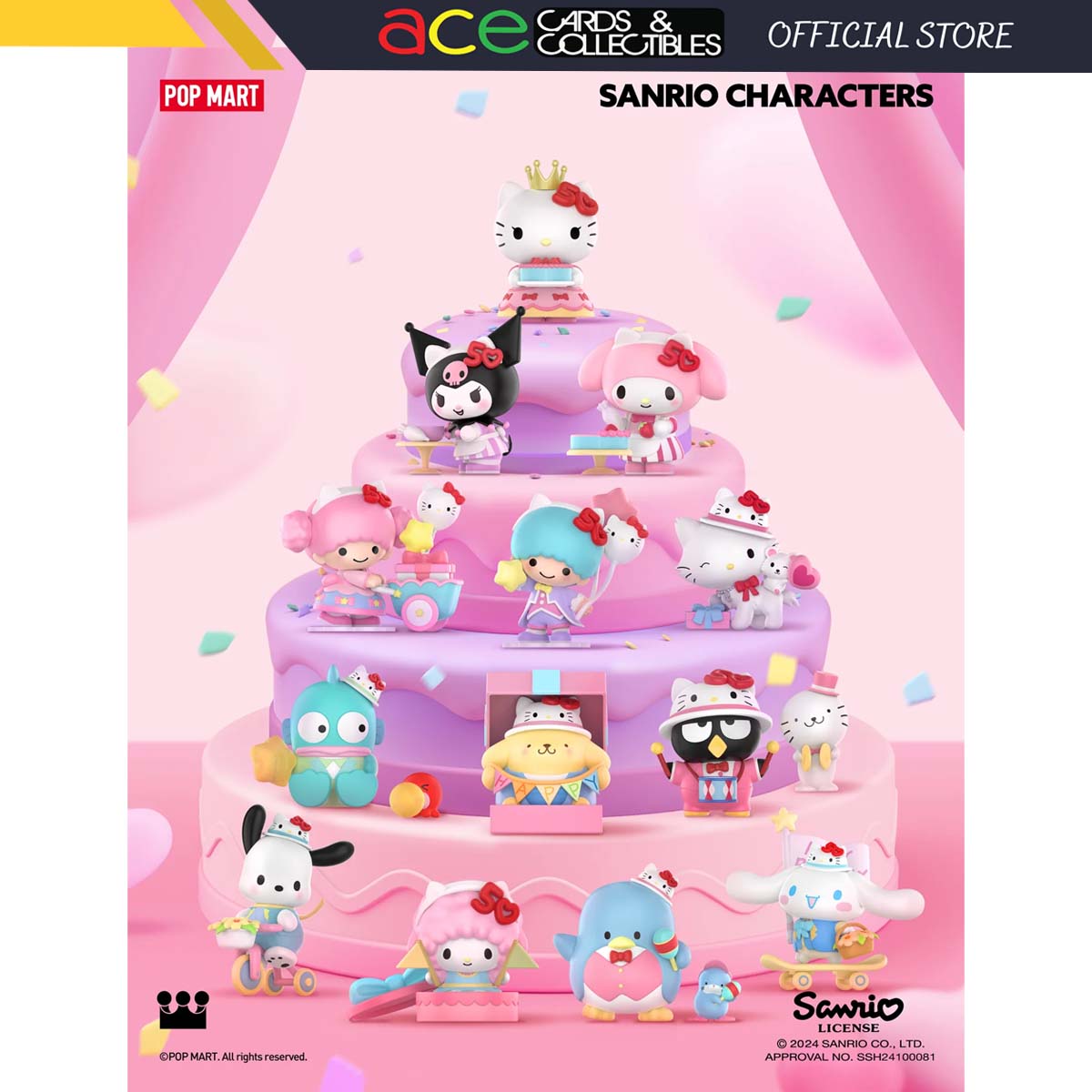 POP MART Sanrio Characters Hello Kitty 50th Anniversary Series-Single Box (Random)-Pop Mart-Ace Cards &amp; Collectibles