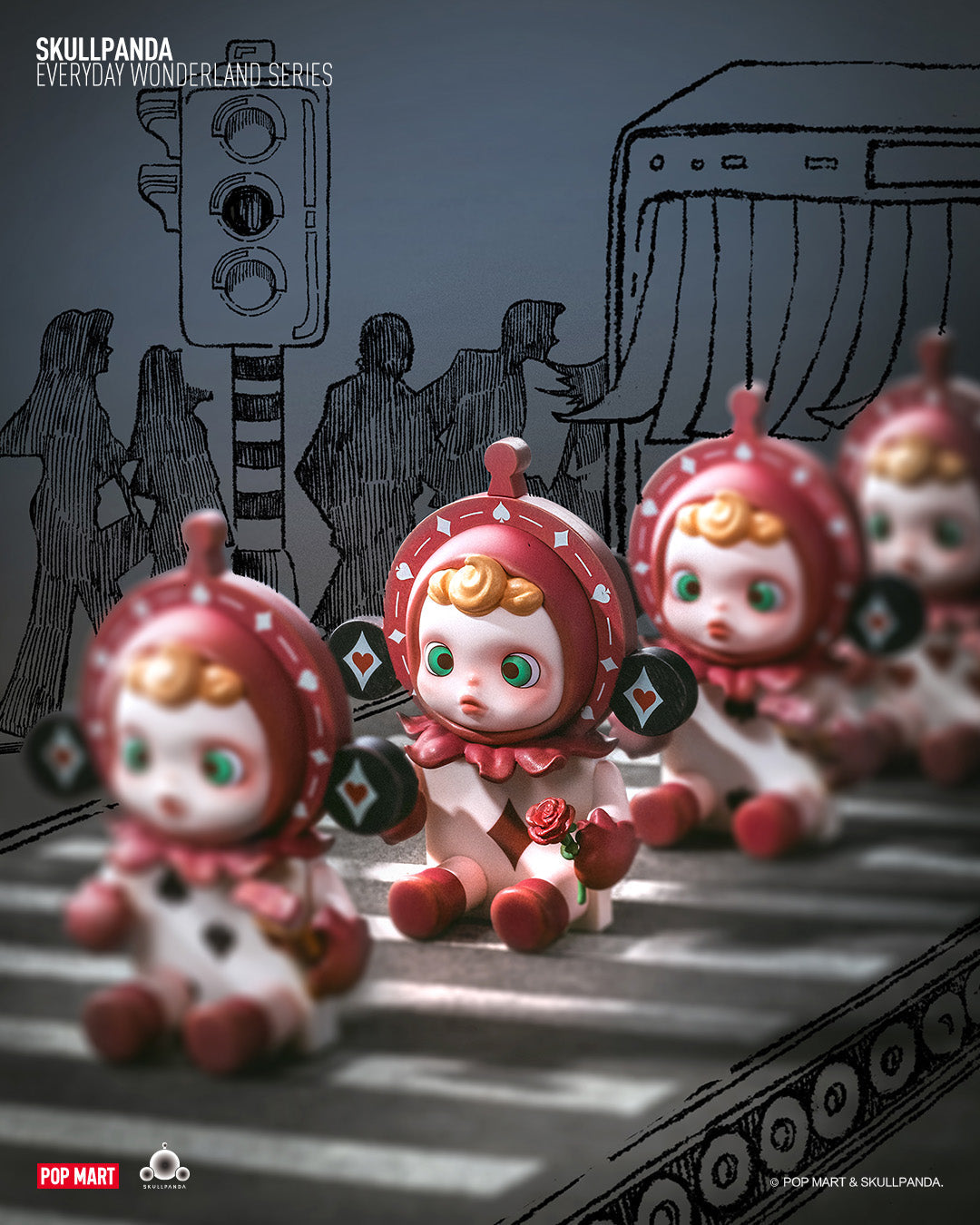 その他 POPMART SKULLPANDA Everyday Wonderland POP MART x SKULLPANDA Everyday Wonderland The Timid Mini