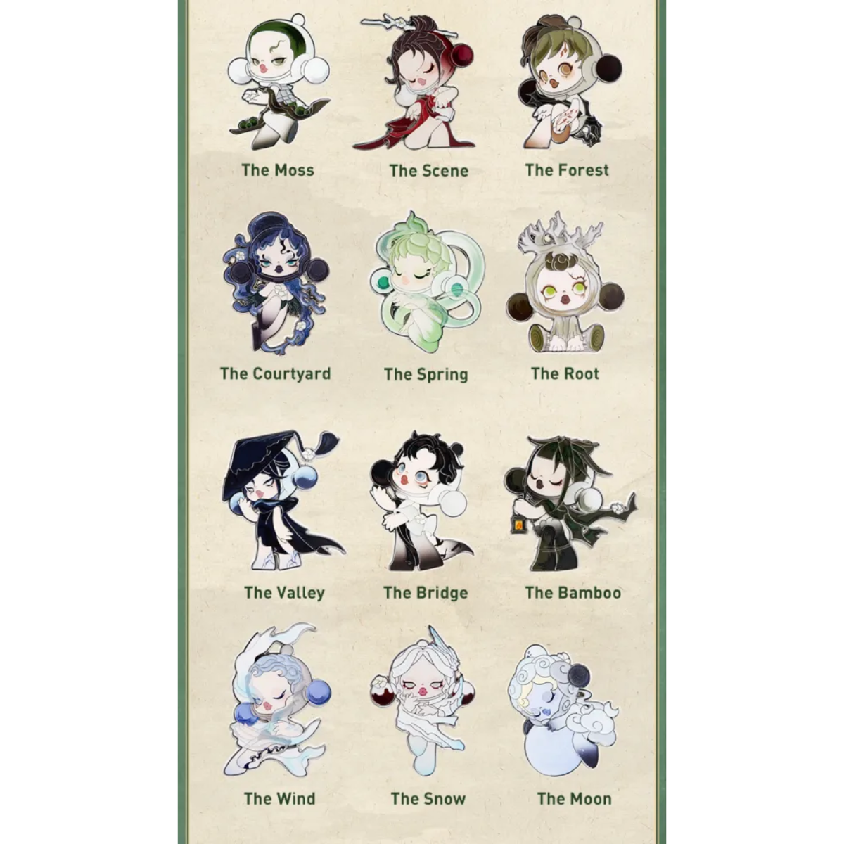 POP MART Skullpanda The Ink Plum Blossom Badge Series-Single Box (Random)-Pop Mart-Ace Cards & Collectibles