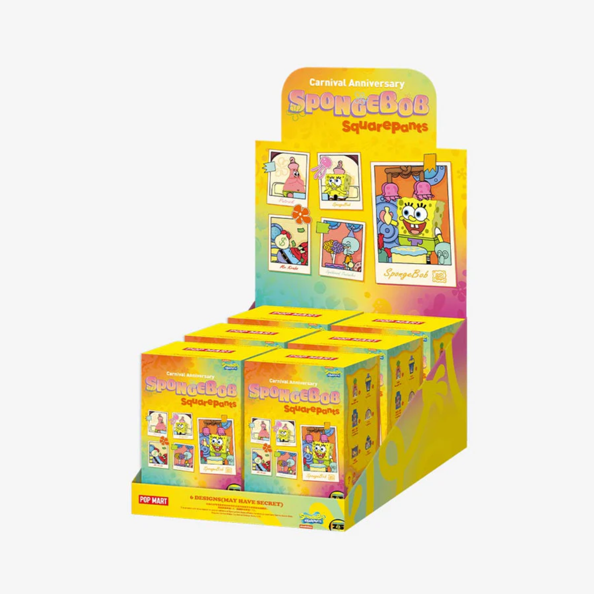 POP MART SpongeBob SquarePants Carnival Anniversary Series Scene Sets-Display Box (6pcs)-Pop Mart-Ace Cards &amp; Collectibles