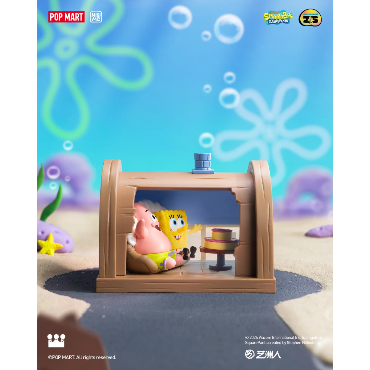 POP MART SpongeBob SquarePants Carnival Anniversary Series Scene Sets-Single Box (Random)-Pop Mart-Ace Cards &amp; Collectibles