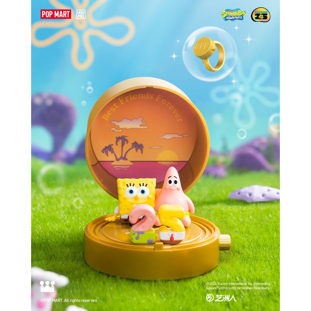 POP MART SpongeBob SquarePants Carnival Anniversary Series Scene Sets-Single Box (Random)-Pop Mart-Ace Cards &amp; Collectibles