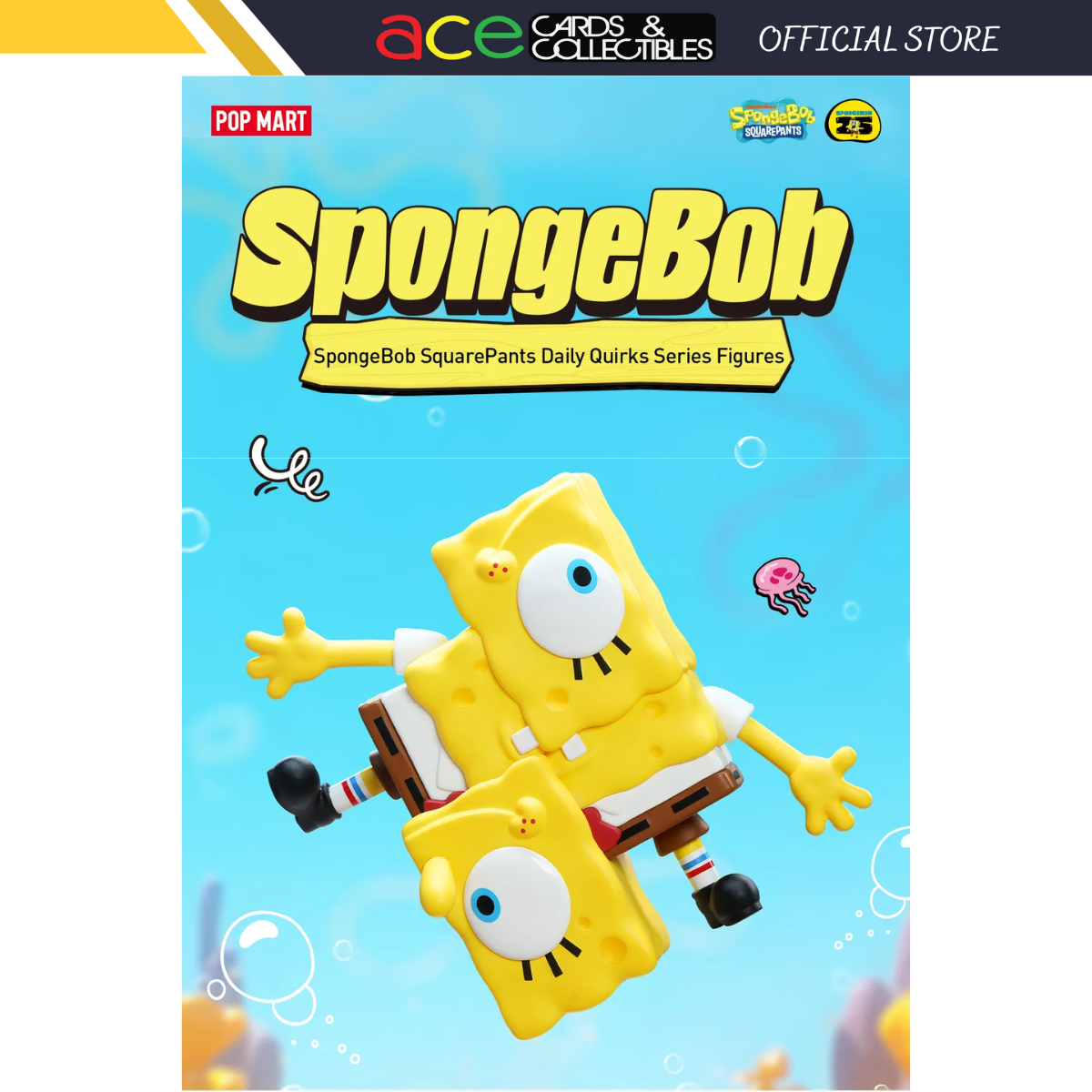 POP MART SpongeBob SquarePants Daily Quirks Series-Single Box (Random)-Pop Mart-Ace Cards &amp; Collectibles