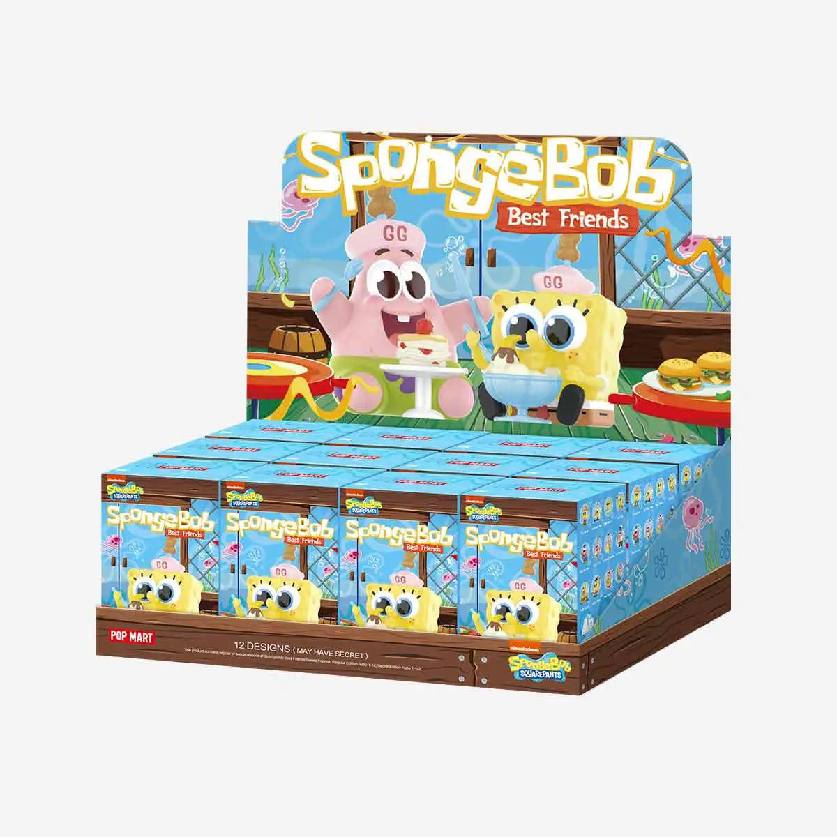 POP MART Spongebob Best Friends Series Figures-Display Box (12pcs)-Pop Mart-Ace Cards & Collectibles