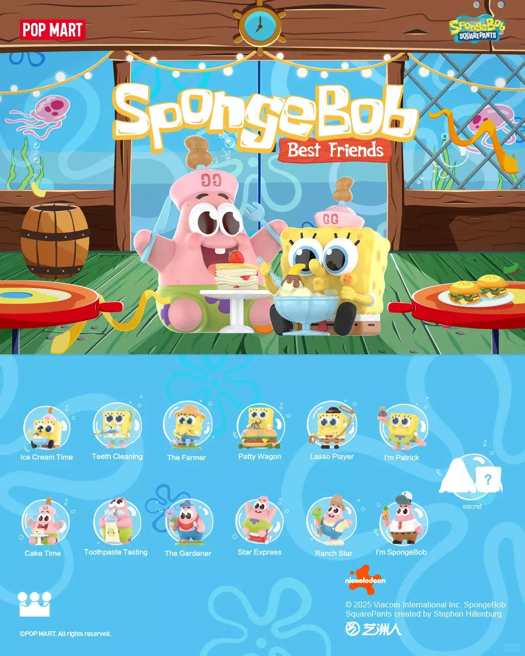 POP MART Spongebob Best Friends Series Figures-Single Box (Random)-Pop Mart-Ace Cards & Collectibles