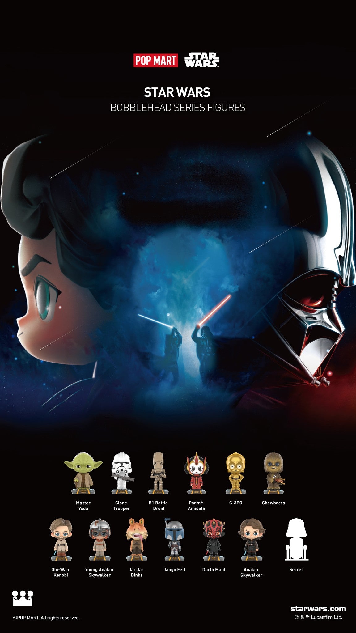 POP MART Star Wars Bobblehead Series Figures-Single Box (Random)-Pop Mart-Ace Cards & Collectibles