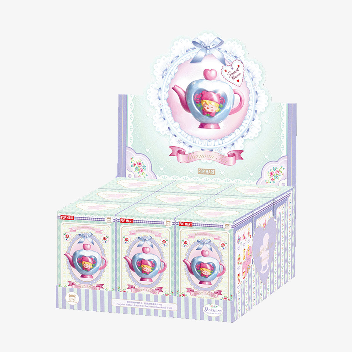 POP MART Sweet Bean Afternoon Tea Series-Display Box (9pcs)-Pop Mart-Ace Cards &amp; Collectibles