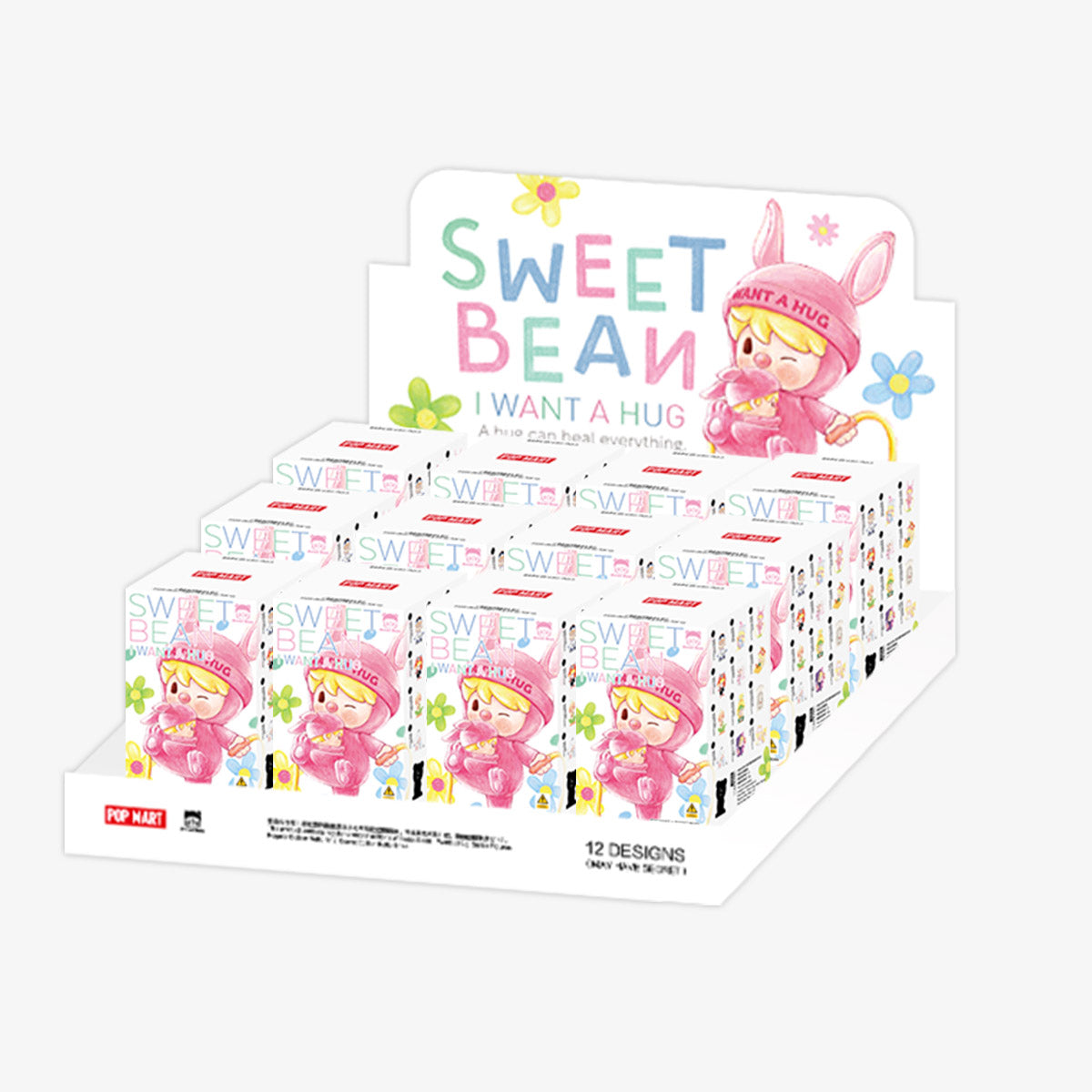 POP MART Sweet Bean I Want A Hug Series-Whole Box (12pcs)-Pop Mart-Ace Cards & Collectibles