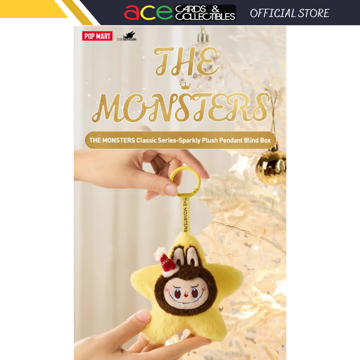 POP MART THE MONSTERS Classic Series-Sparkly Plush Pendant Blind Box-Single Box (Random)-Pop Mart-Ace Cards & Collectibles