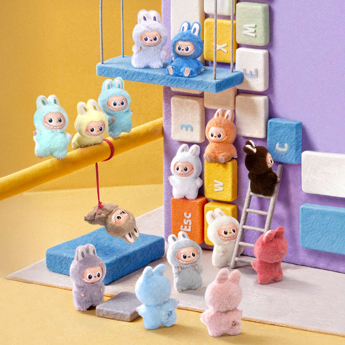 POP MART THE MONSTERS PIN FOR LOVE SERIES-Vinyl Plush Pendant Blind Box (A-M)-Single Box-Pop Mart-Ace Cards & Collectibles