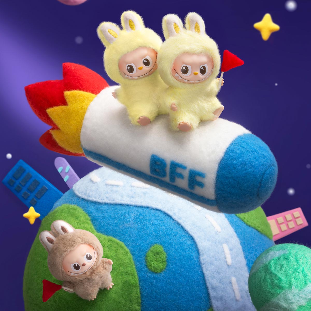 POP MART THE MONSTERS PIN FOR LOVE SERIES-Vinyl Plush Pendant Blind Box (N-Z)-Single Box-Pop Mart-Ace Cards & Collectibles